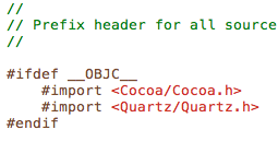 Prefix headerに記述を追加